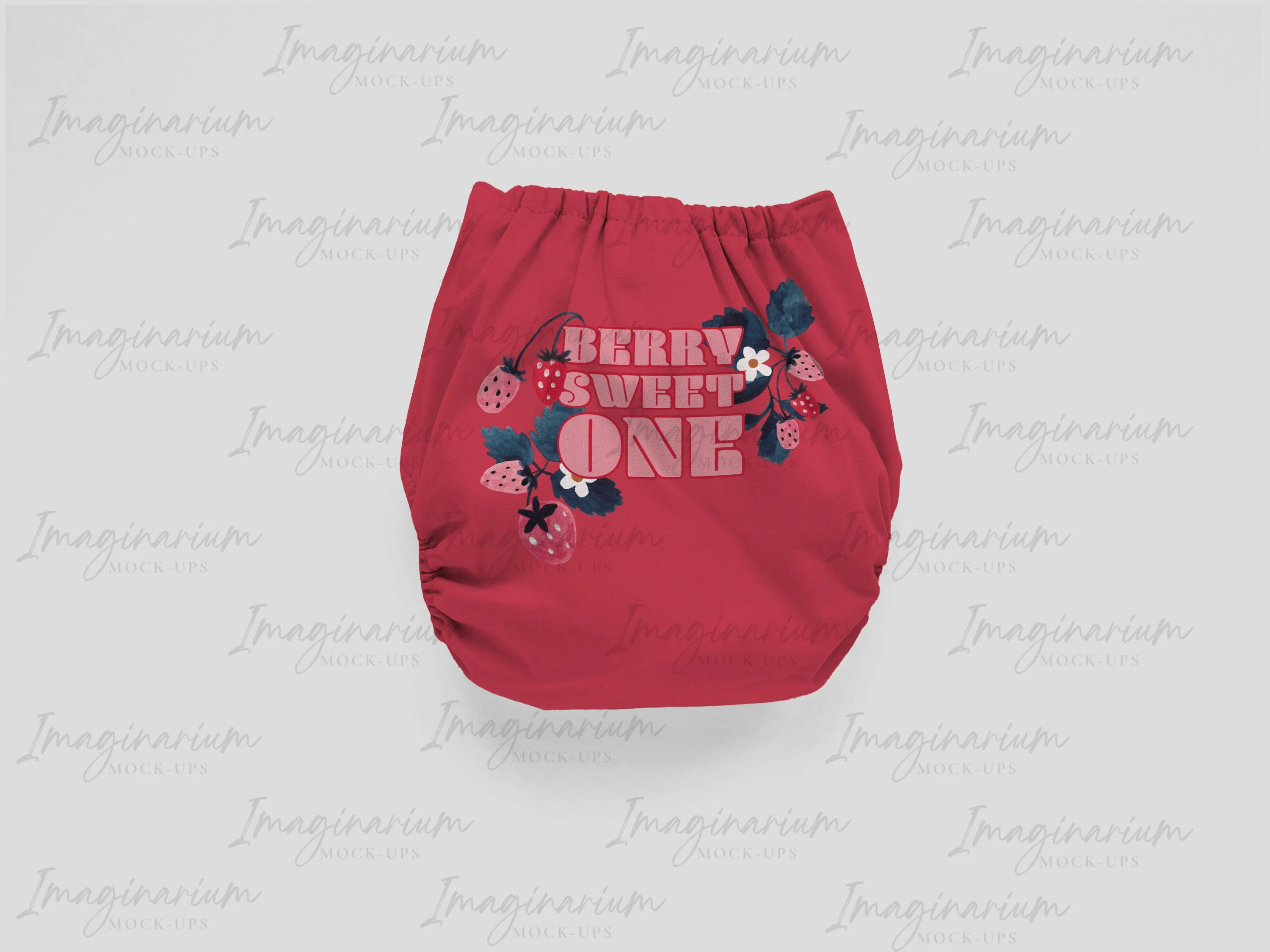 Cloth Diaper Back View Mock Up, Realistic Mockup for Photoshop and Procreate