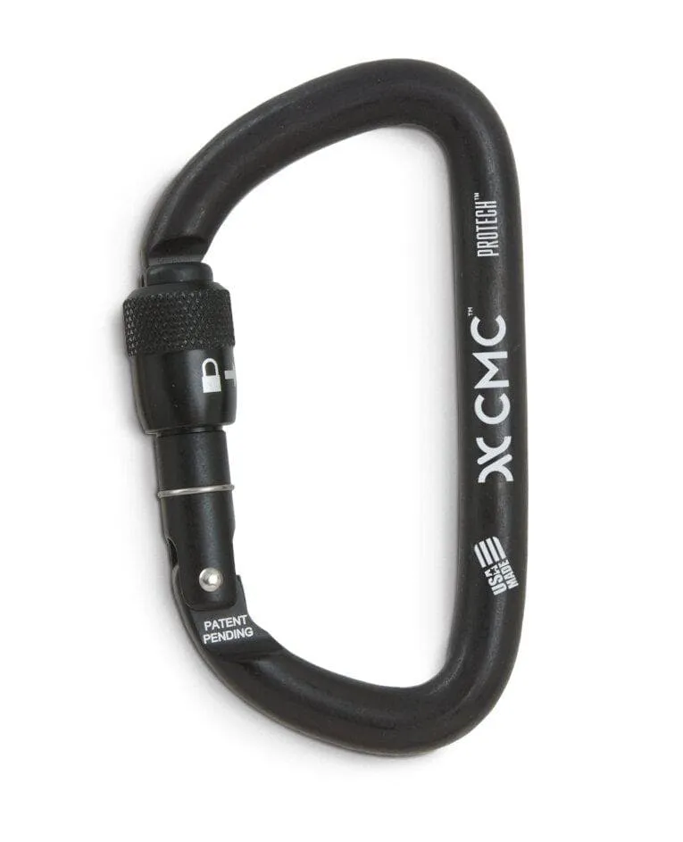 CMC Black Protech™ Aluminum Key-Lock Carabiner