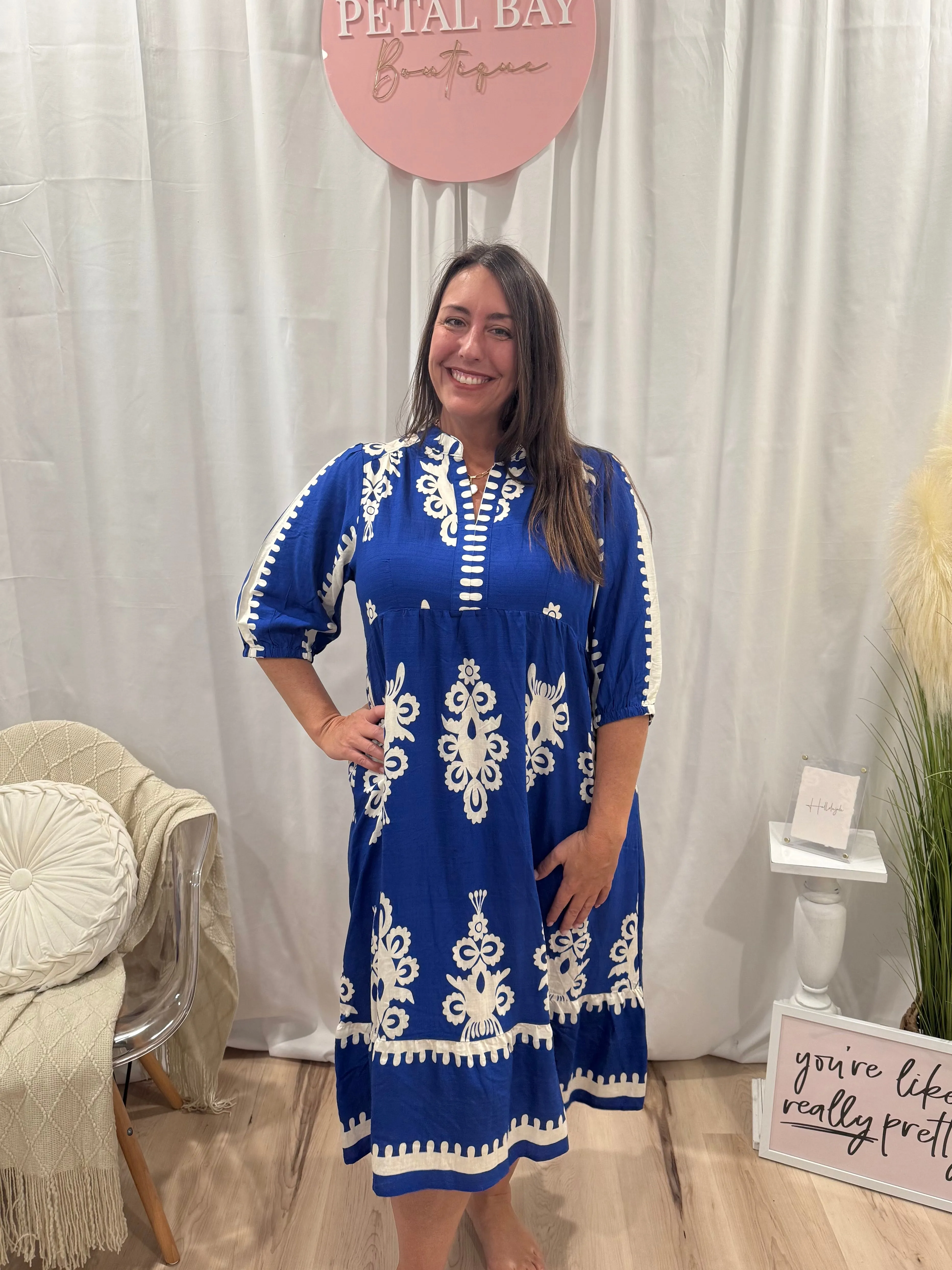 Cobalt French Quarter Dress