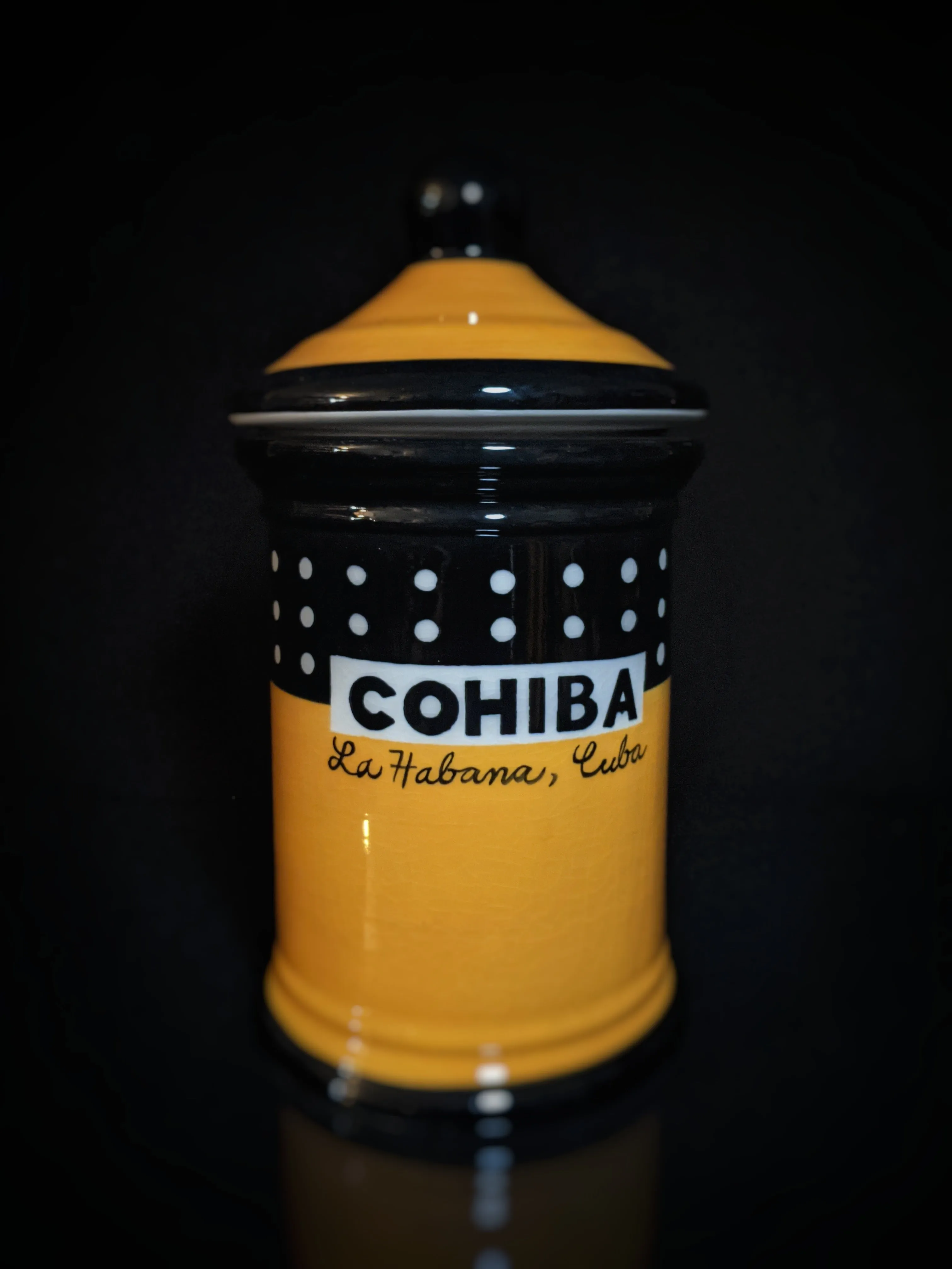 Cohiba Large Ceramic Humidor Jar