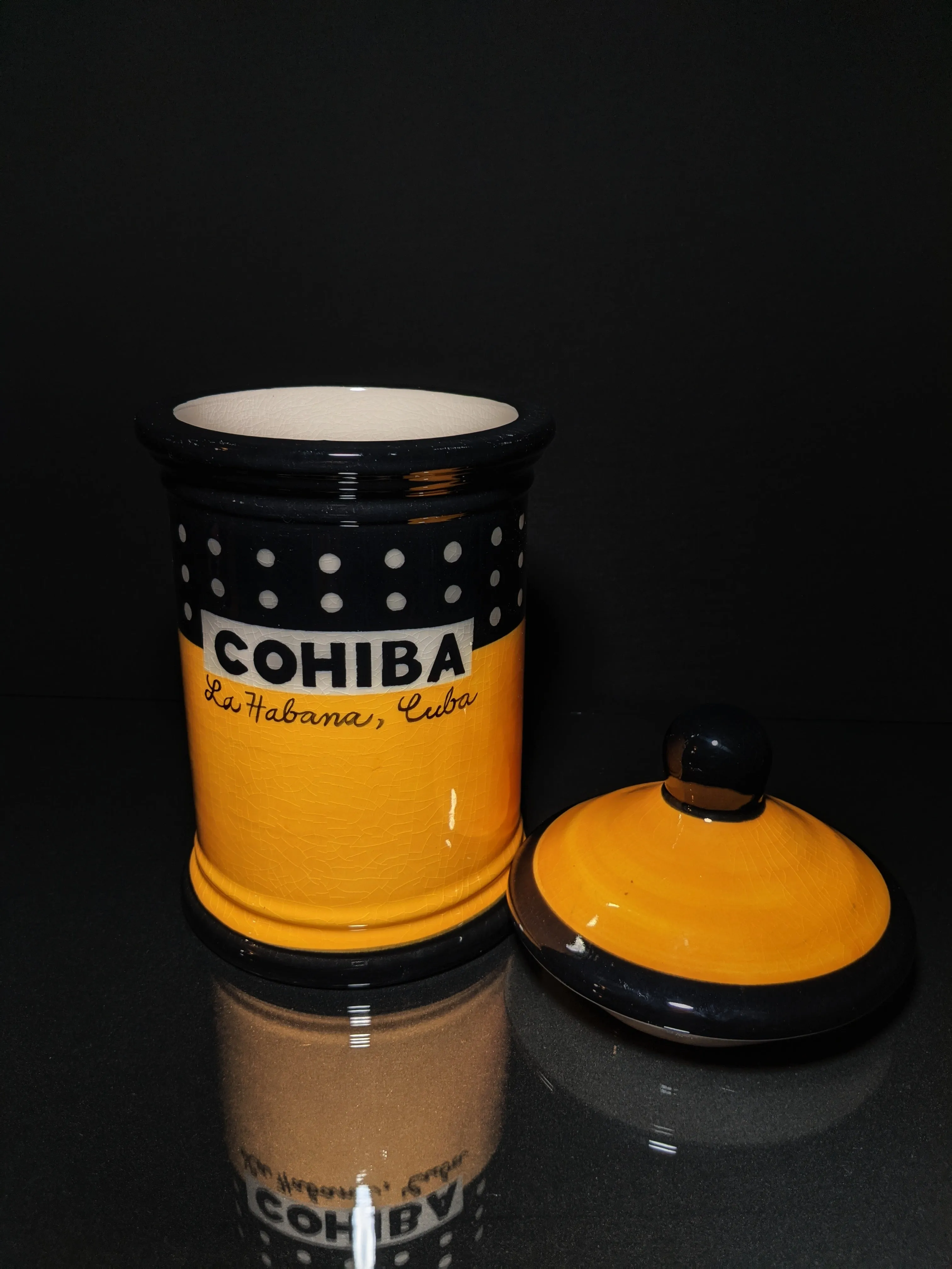 Cohiba Large Ceramic Humidor Jar