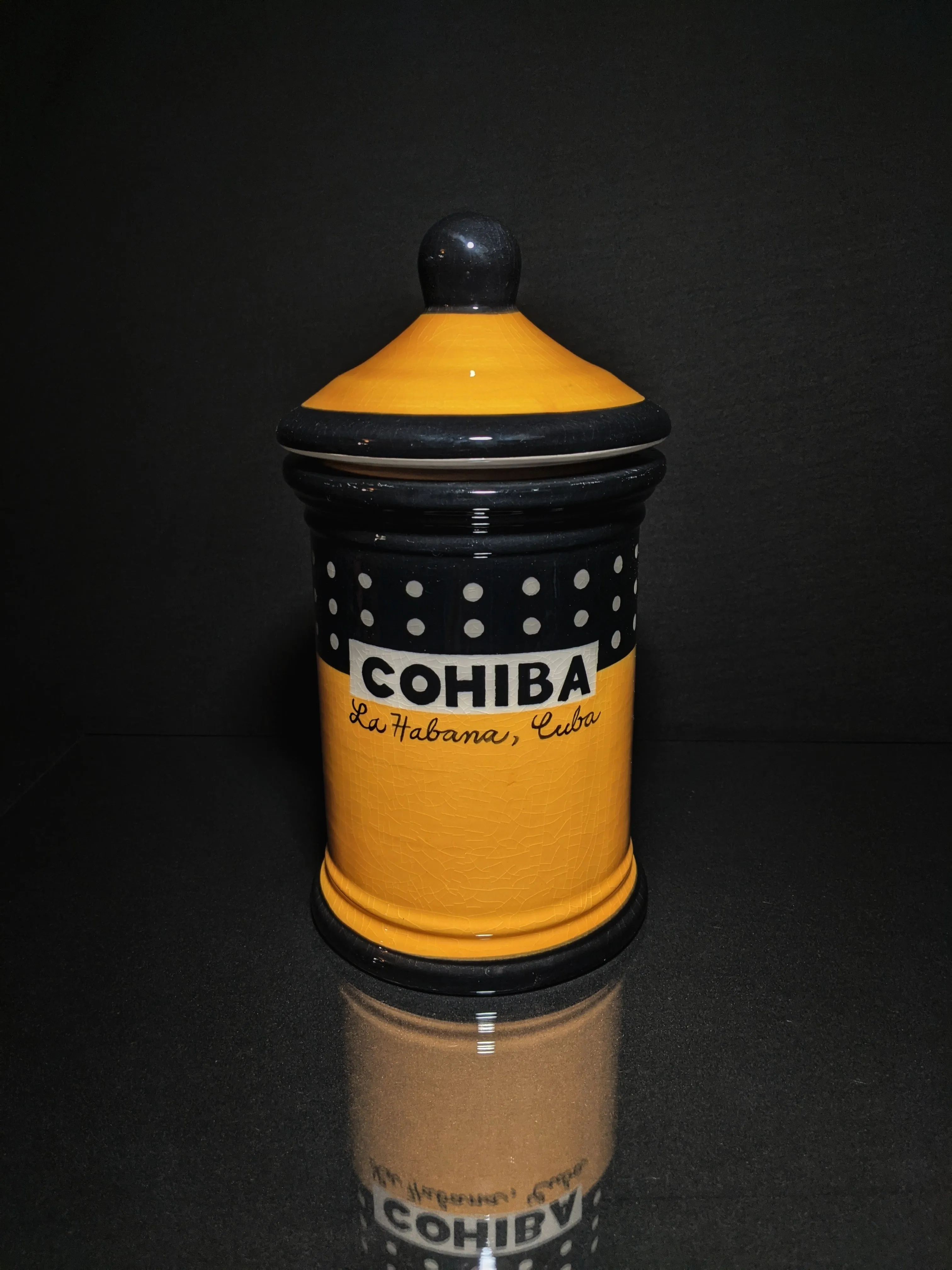 Cohiba Large Ceramic Humidor Jar