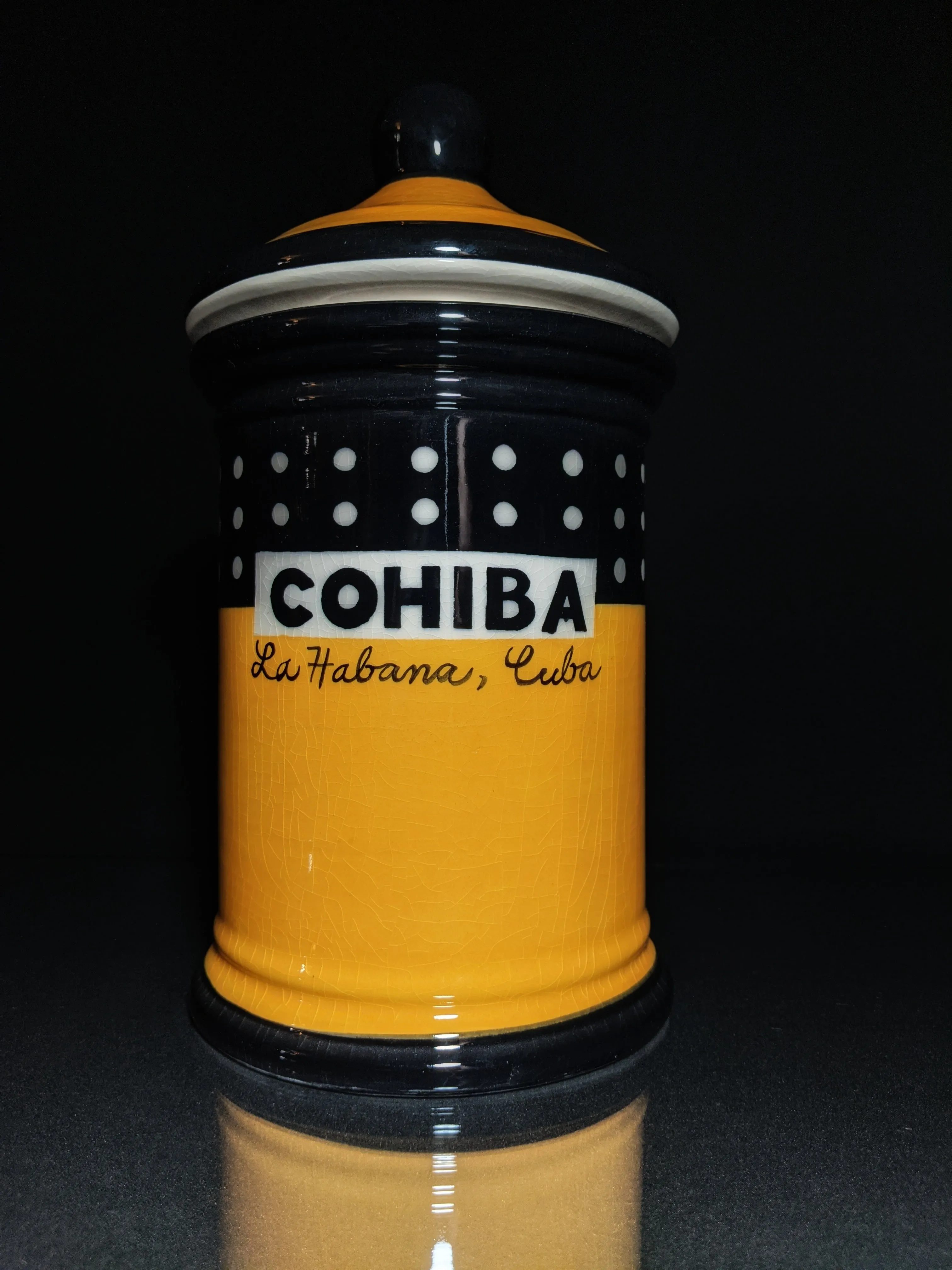 Cohiba Large Ceramic Humidor Jar