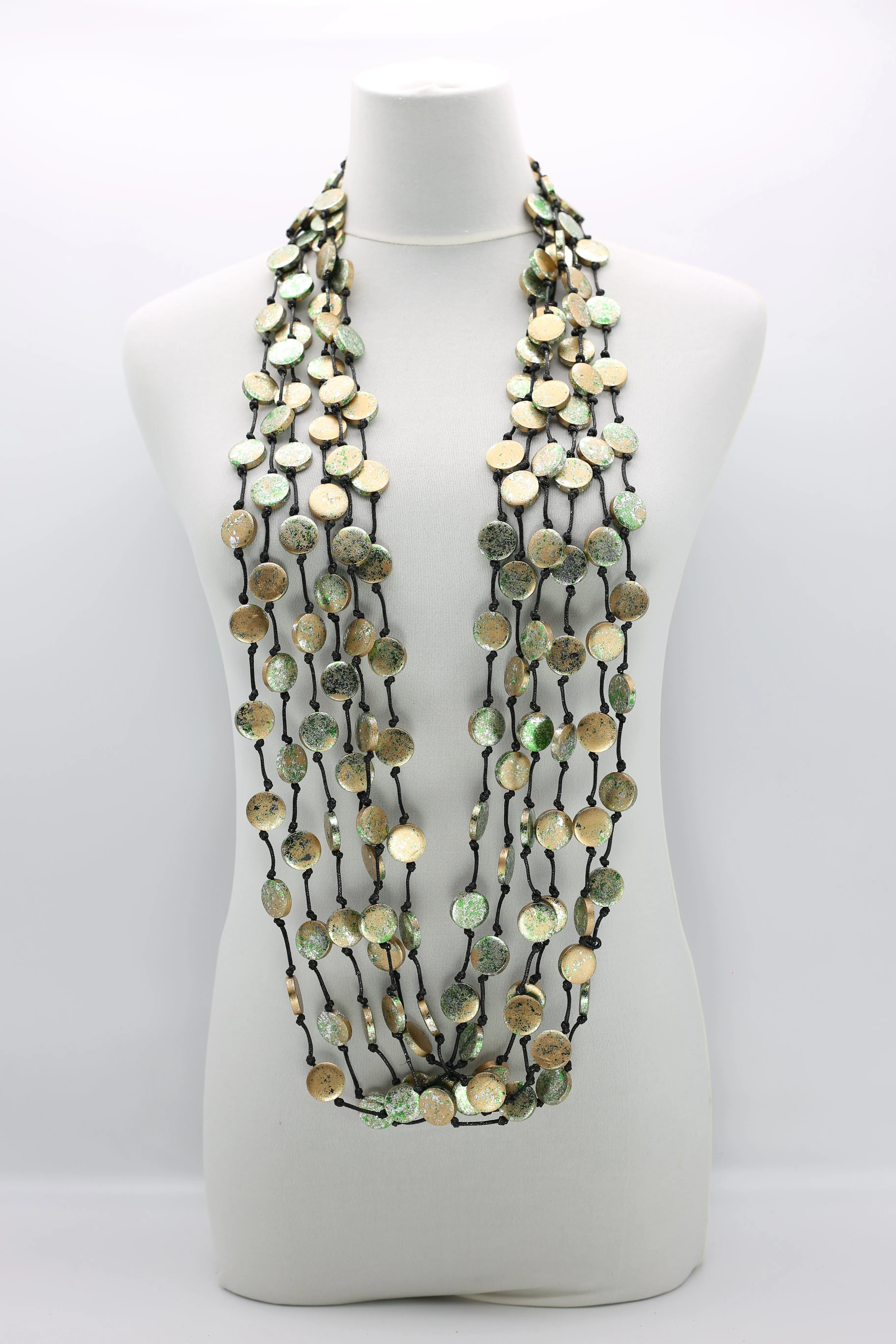 Coin Necklace - Hand gilded - Small