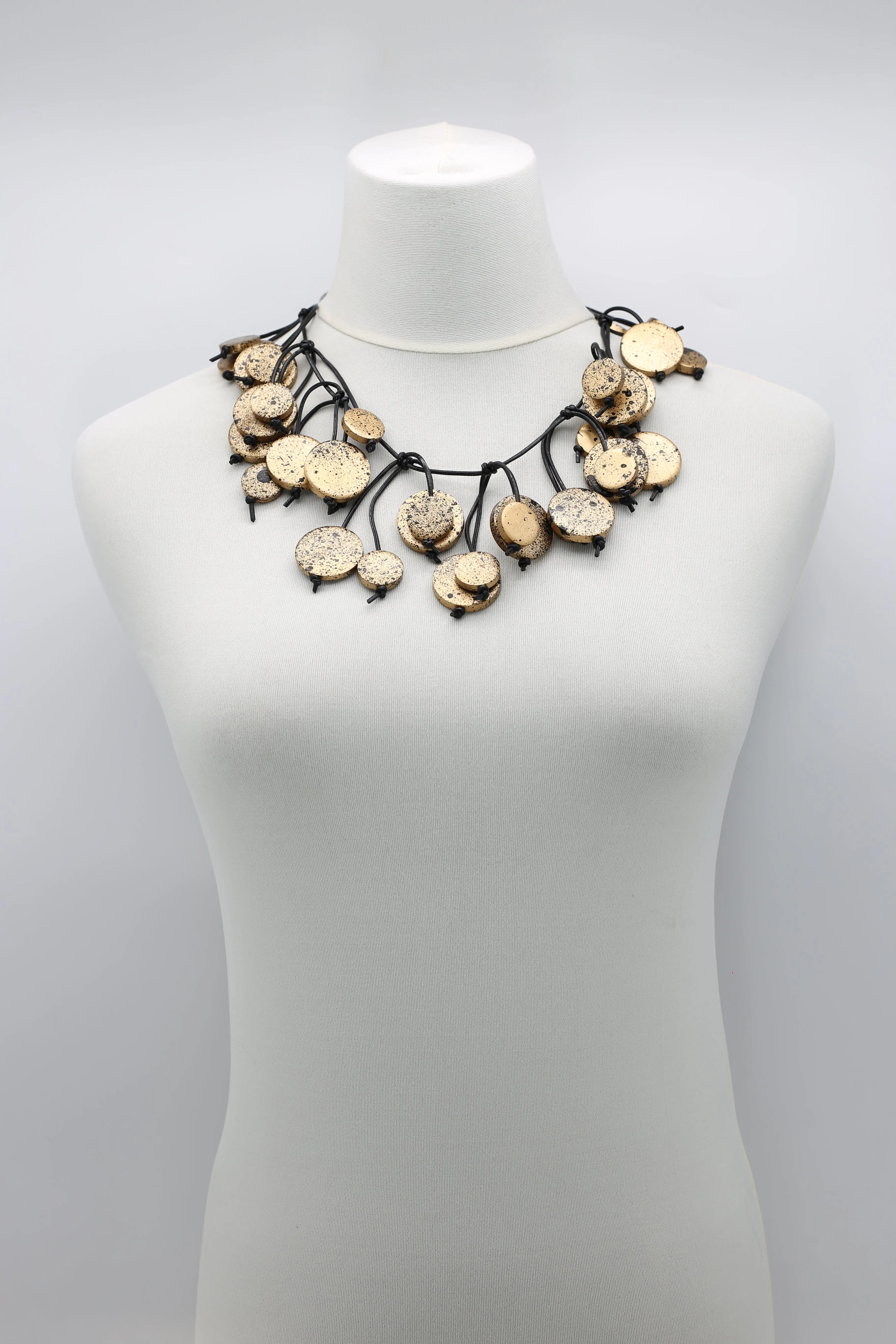 Coin Tree Necklace - Hand-painted - Short