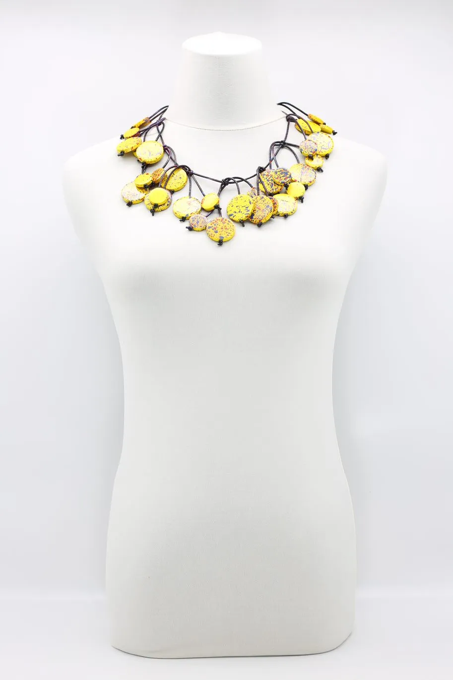 Coin Tree Necklace - Hand-painted - Short