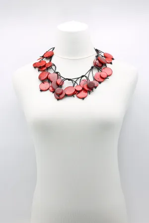Coin Tree Necklace - Hand-painted - Short
