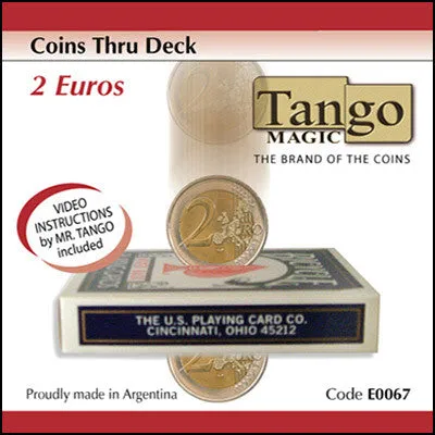 Coins Thru Deck 2 Euro by Tango