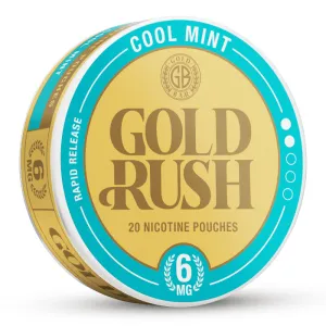 COLD MINT - GOLD BAR GOLD RUSH NICOTINE POUCHES - 20PCS