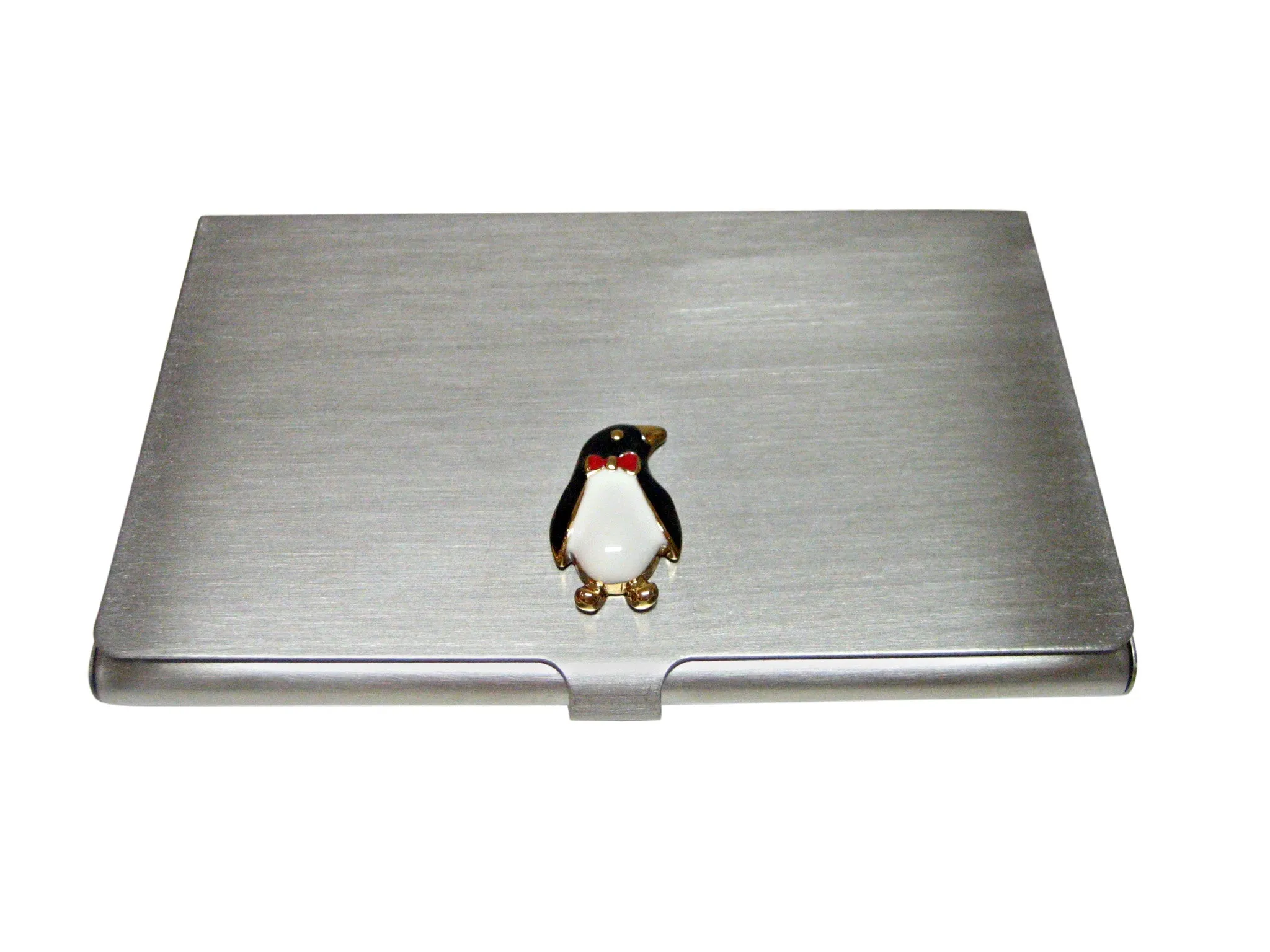 Colored Penguin Bird Business Card Holder