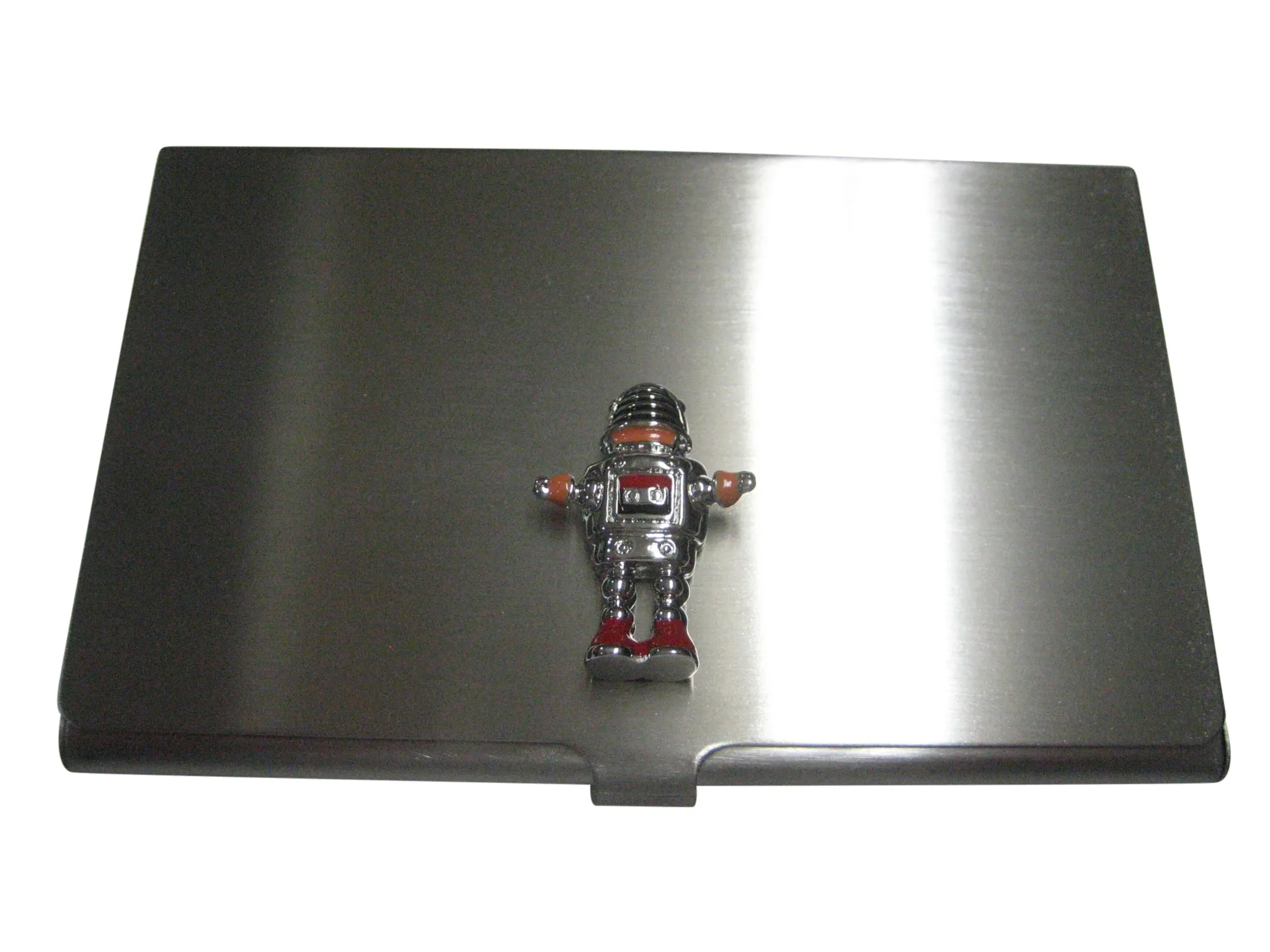 Colorful Retro Robot Business Card Holder