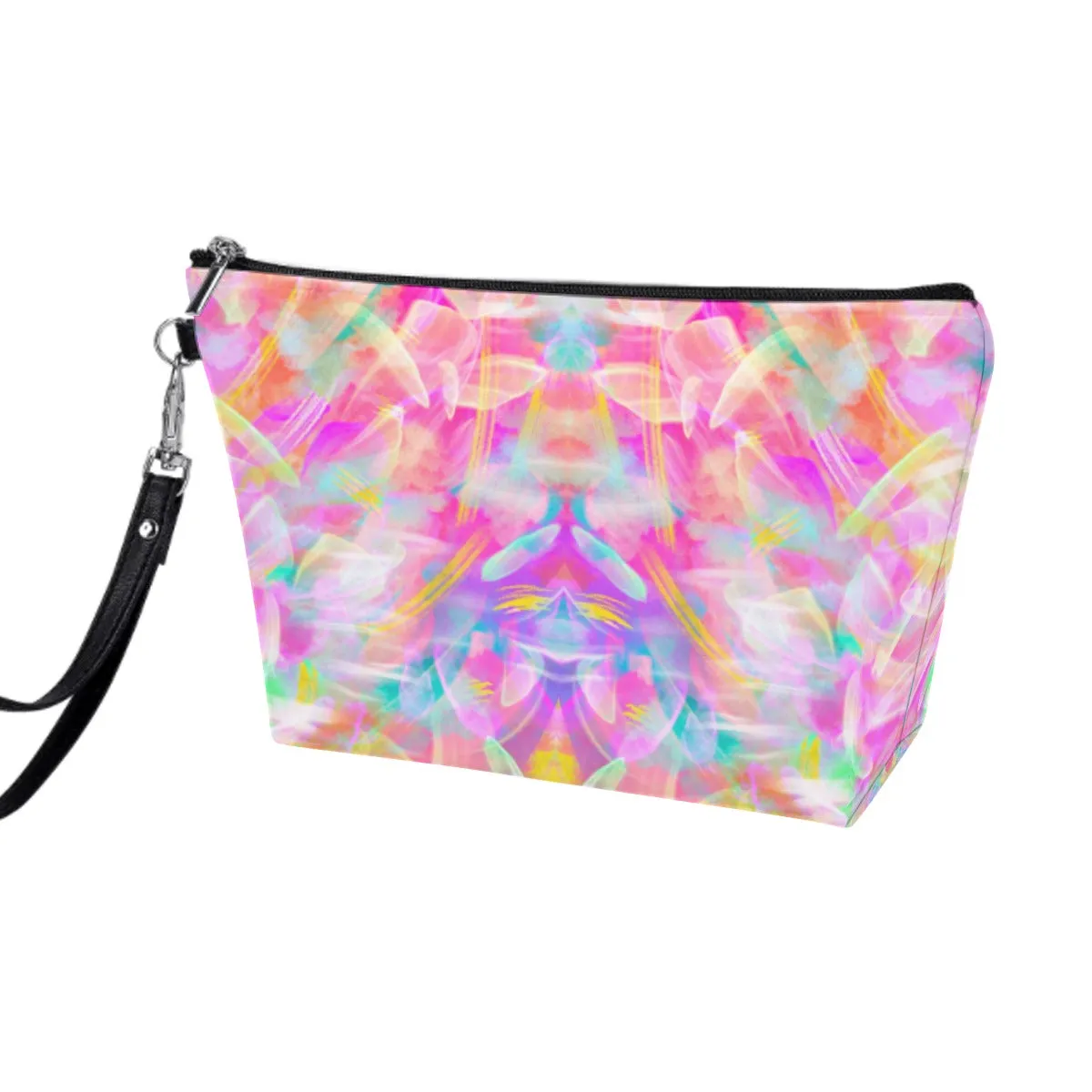 Colourful Whispers Small Bag With Black Hand Strap (FWS)