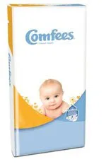 Comfees Absorbent Disposable Newborn Baby Diaper Tab Closure