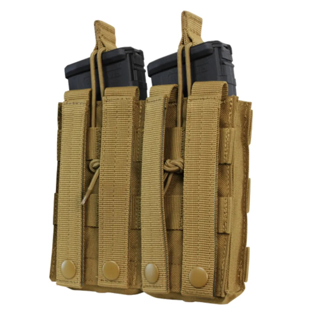 Condor Double Open-Top M4/M16 Mag Pouch OD Green