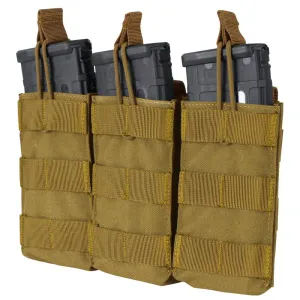 Condor Triple M4 Open Top Mag Pouch Coyote Brown