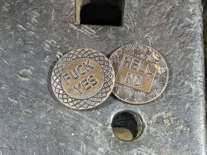Copper Decision Coin