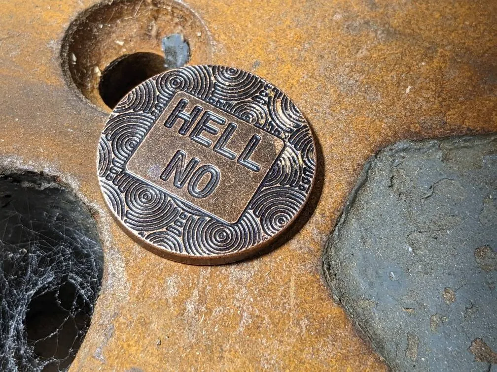 Copper Decision Coin