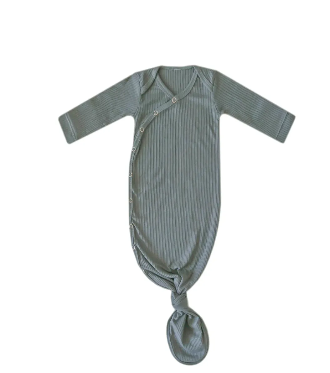 COPPER PEARL NEWBORN KNOTTED GOWN