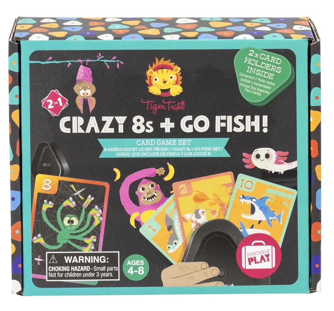 Crazy 8s   Go Fish - Card Game Set