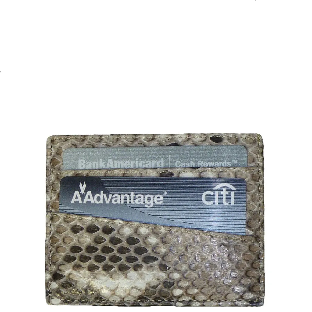 Credit Card Holder in Snakeskin