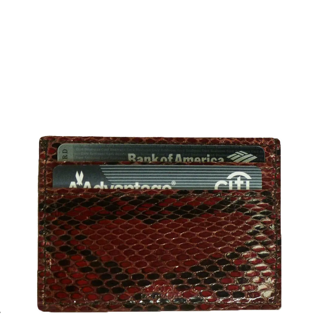 Credit Card Holder in Snakeskin