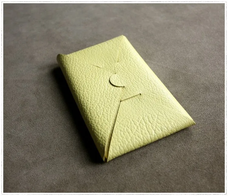 Cute Womens PinkRed Leather Envelope Wallet Slim Clutch Purse Checkbook Long Wallet for Women