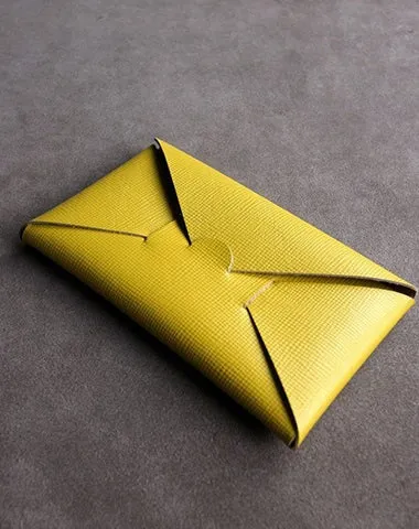 Cute Womens PinkRed Leather Envelope Wallet Slim Clutch Purse Checkbook Long Wallet for Women