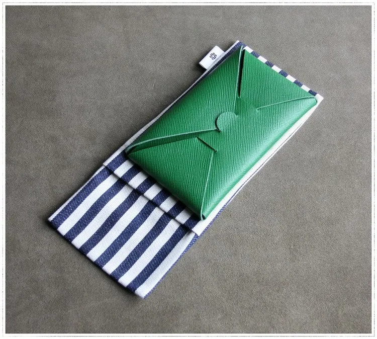 Cute Womens PinkRed Leather Envelope Wallet Slim Clutch Purse Checkbook Long Wallet for Women