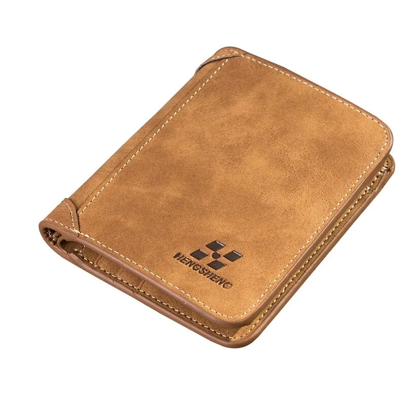 Cyflymder Men's Wallet Leather Billfold Slim Hipster Cowhide Credit Card/ID Holders Inserts Coin Purses Luxury Business Foldable Wallet