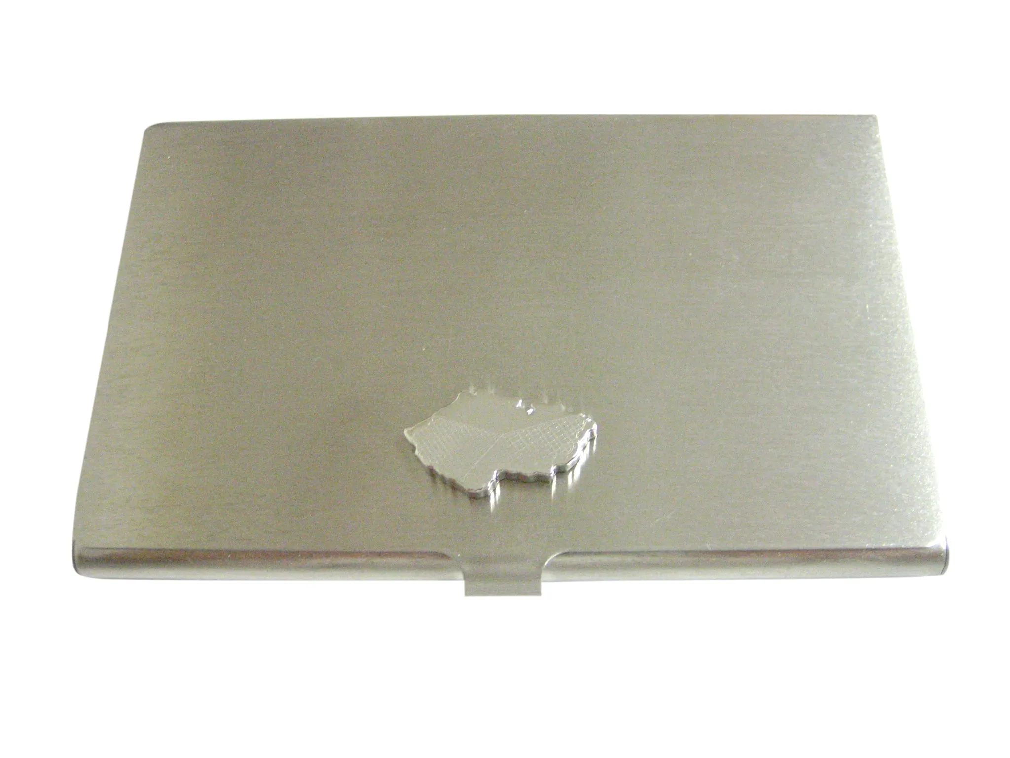 Czech Republic Czechia Map Shape and Flag Design Business Card Holder