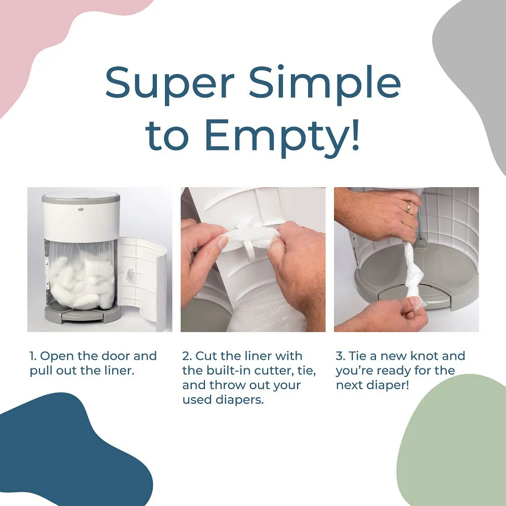 Dekor Plus Hands-Free Diaper Pail (Grey) - IN STORE PICK-UP ONLY