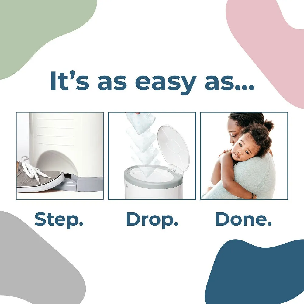 Dekor Plus Hands-Free Diaper Pail (White) - IN STORE PICK-UP ONLY