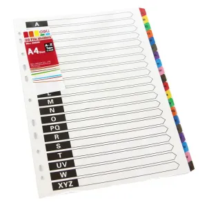 Deli A-Z Paper Divider A4 E39550
