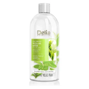 Delia Cosmetics Purifying Micellar Water | Facial Cleanser | Makeup remover , 500ml Green