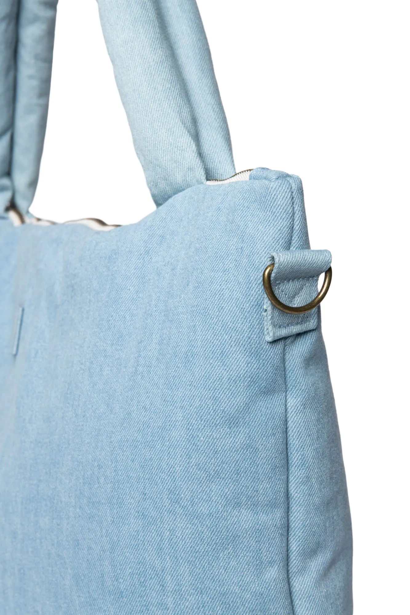 Denim Solid Wickeltasche