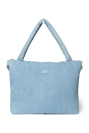 Denim Solid Wickeltasche