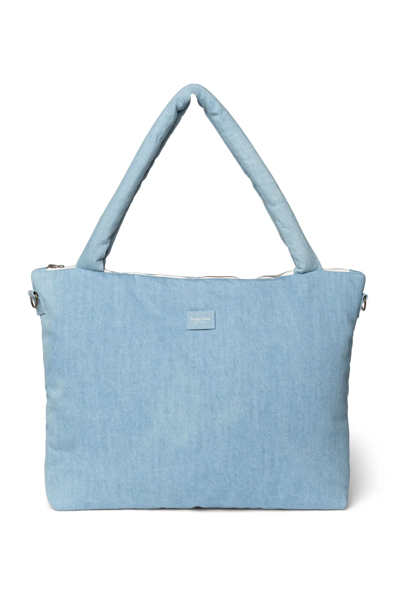 Denim Solid Wickeltasche