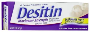 Desitin Baby Diaper Rash Maximum Strength Original Paste, 2 Oz Tube (Pack of 6)