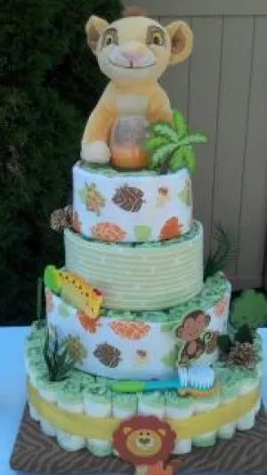 Diaper Cake - Lion King Theme