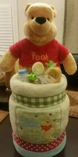 Diaper Cake - Winnie-the-Pooh in Honey Pot