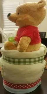 Diaper Cake - Winnie-the-Pooh in Honey Pot