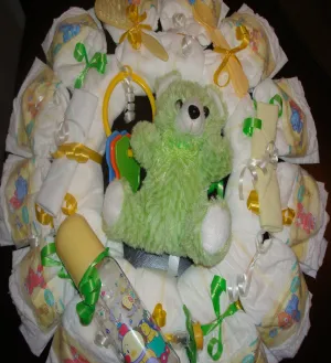 Diaper Cake Wreath - Neutral