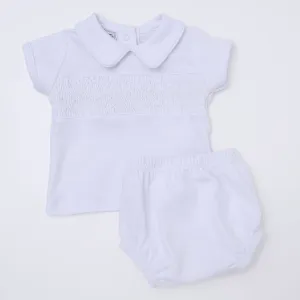 Diaper Cover Set - Hazel and Hudson Smocked Diaper Cover Set