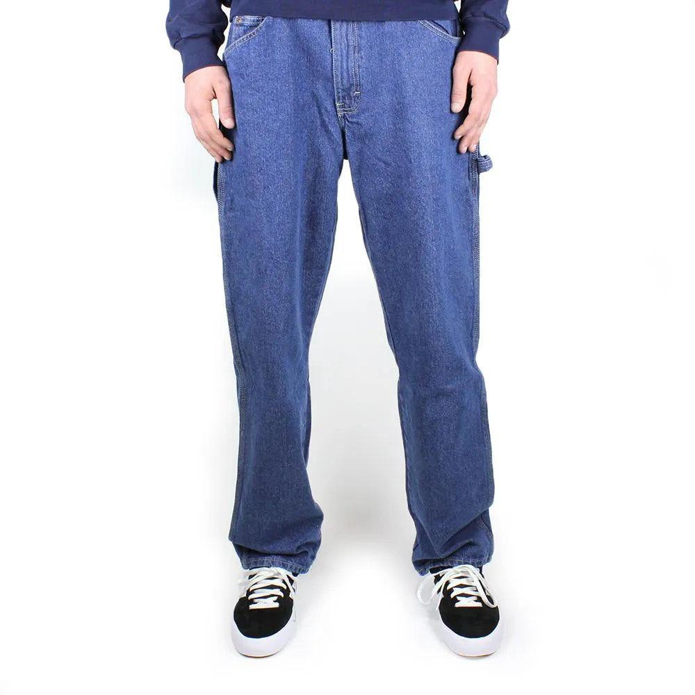 Dickies Relaxed Fit Carpenter Jean Stone Washed Indigo Blue