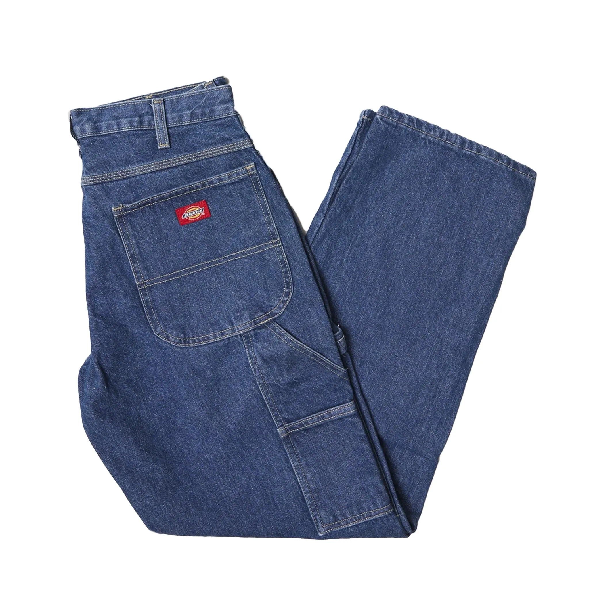 Dickies Relaxed Fit Carpenter Jean Stone Washed Indigo Blue