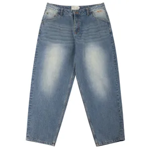 Dime - Baggy Denim Pants - Sandblasted Indigo