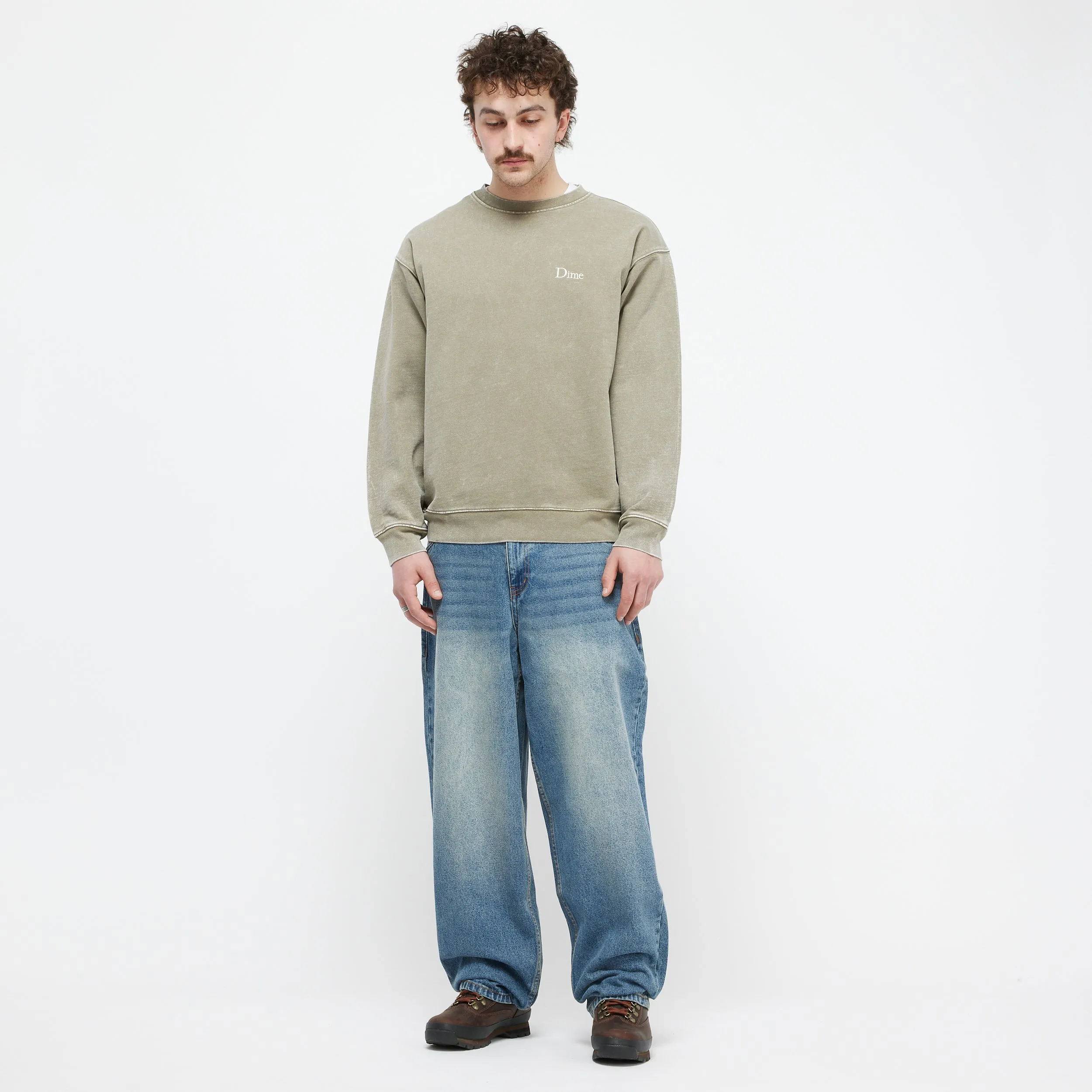 Dime - Baggy Denim Pants - Sandblasted Indigo