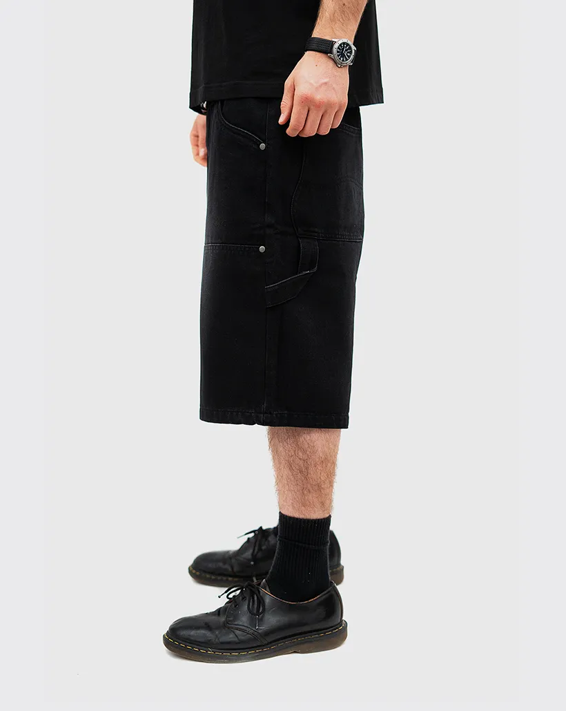 Dime Carpenter Denim Shorts - Black