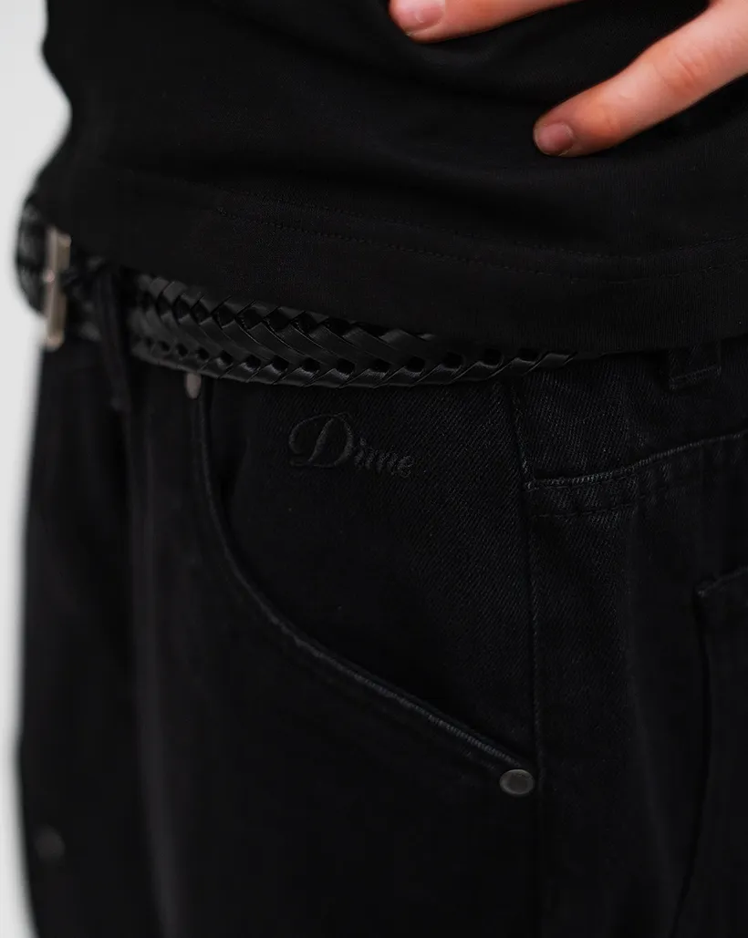 Dime Carpenter Denim Shorts - Black