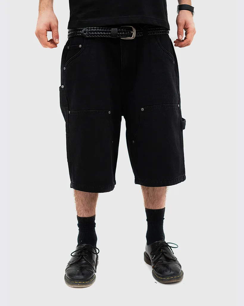 Dime Carpenter Denim Shorts - Black
